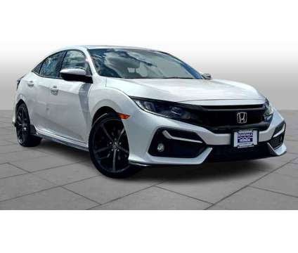 2021UsedHondaUsedCivic HatchbackUsedCVT is a Silver, White 2021 Honda Civic Hatchback in Egg Harbor Township NJ