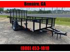 2024 Down 2 Earth 76x12ut 24" Mesh Sides utility atv mower trailer