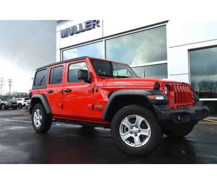 2021 Jeep Wrangler Unlimited Sport S 4x4 is a Red 2021 Jeep Wrangler Unlimited Sport SUV in Highland Park IL