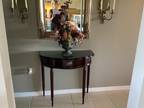 Foyer table and mirror