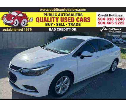 2017 Chevrolet Cruze for sale is a White 2017 Chevrolet Cruze Car for Sale in Kenner LA