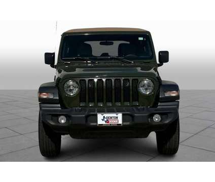 2022UsedJeepUsedWranglerUsed4x4 is a Green 2022 Jeep Wrangler Car for Sale in Denton TX