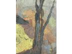1927 PA Artist Joseph Michael Plavcan Impressionist Oil Painting on Canvas