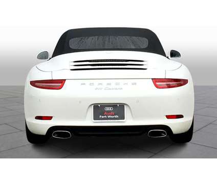 2012UsedPorscheUsed911Used2dr Cabriolet is a White 2012 Porsche 911 Model Car for Sale in Benbrook TX