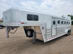 2024 Platinum Coach 6 Horse 7'6" wide DROP DOWN WINDOWS & WERM Floor