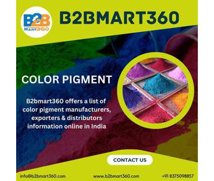 Get the details of pigments at b2bmart360 in India is a Other Services service in New Delhi DL