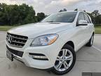2013 MERCEDES-BENZ ML 350 White, Pristine, Low Miles, Moonroof, Clean