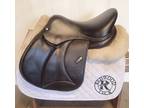 16.5" Voltaire Stuttgart Saddle - Full Buffalo - 2021 - 1A Flaps - 5.5" dot to