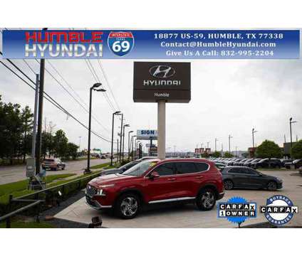 2021 Hyundai Santa Fe SEL is a Red 2021 Hyundai Santa Fe SE SUV in Humble TX