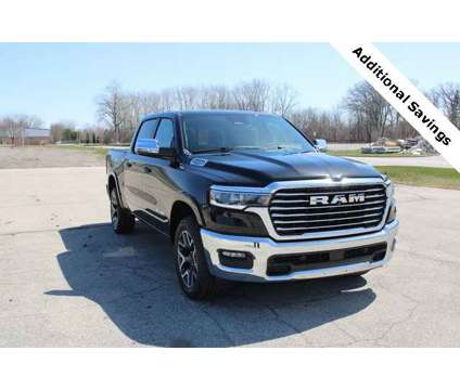 2025 Ram 1500 Laramie is a Black 2025 RAM 1500 Model Laramie Truck in Bay City MI