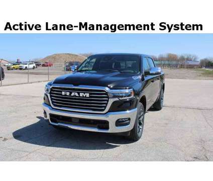 2025 Ram 1500 Laramie is a Black 2025 RAM 1500 Model Laramie Truck in Bay City MI