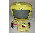 SpongeBob SquarePants Emerson 13” TV CRT And DVD Player W/ Remotes Works Great