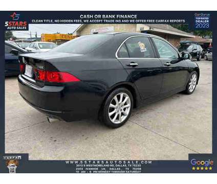 2007 Acura TSX for sale is a Black 2007 Acura TSX 2.4 Trim Car for Sale in Dallas TX
