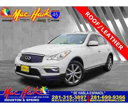 2017UsedINFINITIUsedQX50UsedRWD is a White 2017 Infiniti QX50 Car for Sale in Houston TX
