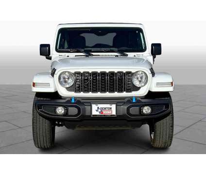 2024NewJeepNewWrangler 4xeNew4x4 is a White 2024 Jeep Wrangler Car for Sale in Denton TX