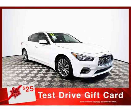 2021 INFINITI Q50 3.0t LUXE is a White 2021 Infiniti Q50 3.0t LUXE Car for Sale in Tampa FL