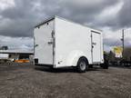 2024 Nationcraft 6x12 white Enclosed Cargo Trailer