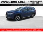 2021 Subaru Ascent Blue, 40K miles