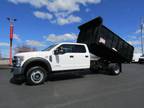 2020 Ford F450 Crew Cab 4x4 Diesel with 12' Landscape Dump Body - Ephrata,PA