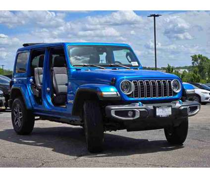2024 Jeep Wrangler Sahara is a Blue 2024 Jeep Wrangler Sahara SUV in Saint Charles IL