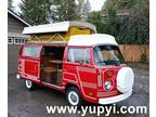 1977 Volkswagen Bus/Vanagon Manual Camper Red 2.0L