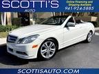 2011 Mercedes-Benz E-Class E 350 CONVERTIBLE~ WHITE/ TAN LEATHER/ BLACK TOP~