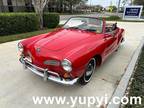 1961 Volkswagen Karmann Ghia Cabriolet Red RWD Manual