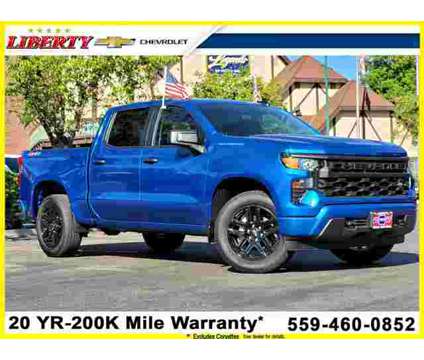 2024 Chevrolet Silverado 1500 Custom is a Blue 2024 Chevrolet Silverado 1500 Custom Truck in Selma CA