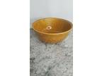 VTG Haeger 69 Orange Brown Copper MCM Mid Century Pottery Bowl 7 5/8" Ceramic