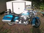 1995 Harley Roadking Teal & Silver Just Serviced Drive Anywhere