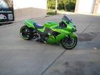 2009 Kawasaki ZX14 with Custom 330 swingarm kit.