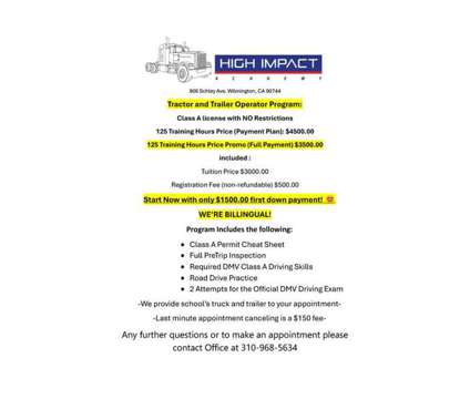 Trucking School in Wilmington CA is a Groups listing in Wilmington CA