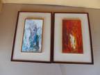 Fernando Guzman Monroy Paintings (2)- Listed Mexican-MCM