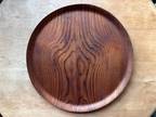 mid century 14" Round BENT WOOD Trays SWEDEN vintage