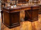 Antique Sideboard, English, Mahogany, Pedestal Sideboard, Drawers, 1800s!!