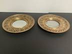 Vintage Pair of English Linton Brass Mirrors