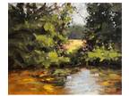 Plein Air oil painting original unframed on wood panel by artist Clint Bova