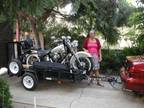 Custom Motorcycle Trailer,New 2014,Compact 4x7,Strong,Ramp,Chock,Rails