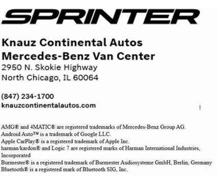 2024 Mercedes-Benz Sprinter Cargo 144 WB is a Blue, Grey 2024 Mercedes-Benz Sprinter 3500 Trim Van in Lake Bluff IL