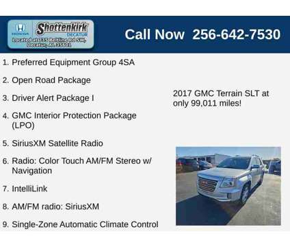 2017UsedGMCUsedTerrainUsedFWD 4dr is a Silver 2017 GMC Terrain Car for Sale in Decatur AL