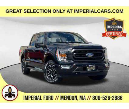 2021UsedFordUsedF-150Used4WD SuperCrew 5.5 Box is a Black 2021 Ford F-150 XLT Truck in Mendon MA