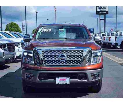 2017UsedNissanUsedTitanUsed4x4 Crew Cab is a Gold 2017 Nissan Titan Car for Sale in Medford OR