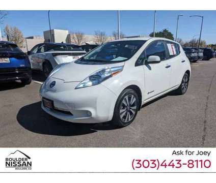 2017 Nissan LEAF SV is a White 2017 Nissan Leaf SV Car for Sale in Boulder CO