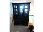 Beautiful Black 2 Piece Buffet and Hutch