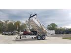 2024 E-Z Hauler 7 x 14 aluminum dump trailer w telescopic lift