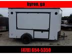 2024 Freedom Trailers 6x12 tailgate trailer GA white blackout