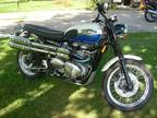 2006 Triumph Bonneville 900 Scrambler white and blue