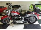 Red/Silver 2002 Harley Davidson Fatboy FLSTFI Only 14,454 miles