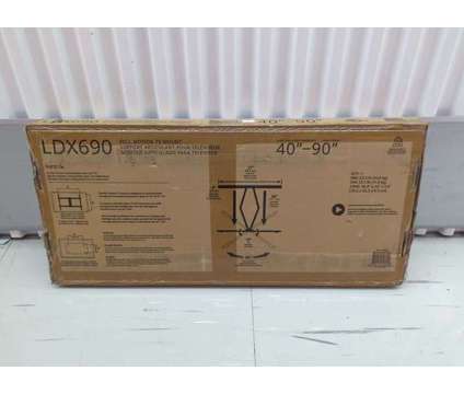 Kanto LDX690 Full Motion TV Mount 40&quot;-90&quot; Sleek Black Finish is a Black Televisions for Sale in Montreal QC