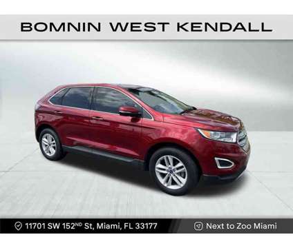 2017 Ford Edge SEL is a Red 2017 Ford Edge SEL SUV in Miami FL